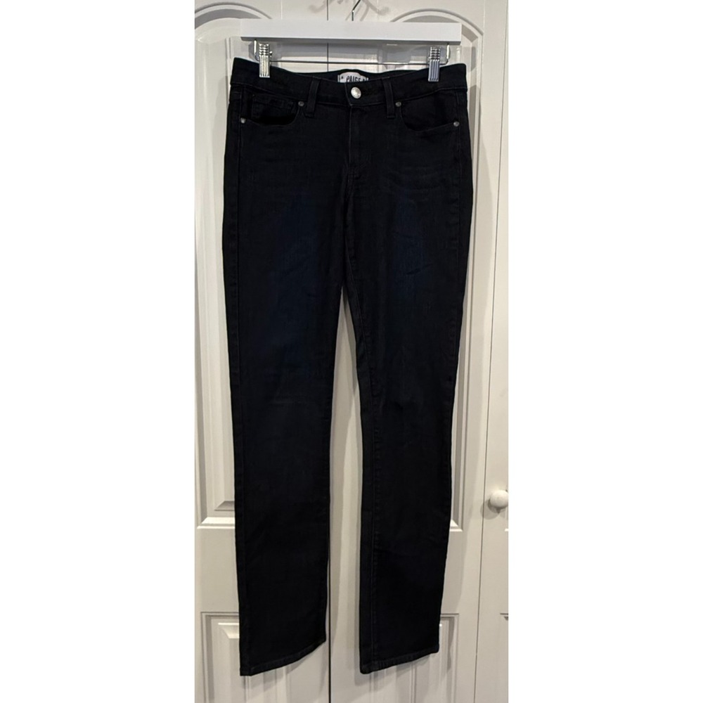 PAIGE Skyline Straight Jeans Women's 28 Dark Wash Stretch Denim 33" Inseam
